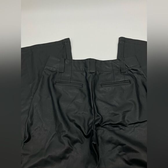 Anthropologie | The Junie High-Rise Flare Pants by Maeve: Faux-Leather Edition - Picture 7 of 8